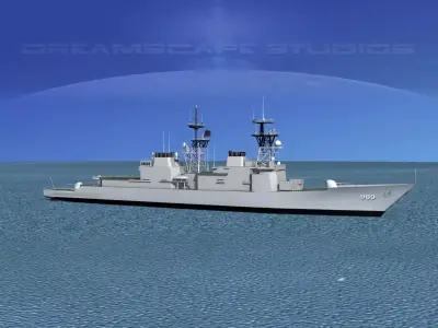 Spruance Class DD989 USS Deyo 3D model