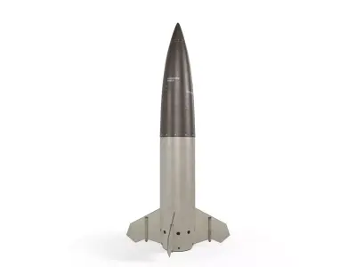 MGM-140 ATACMS Tactical Ballistic Missile Low-poly 3D model