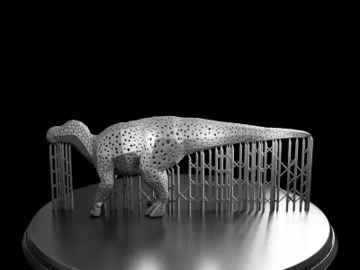 Prehistoric Dinosaur Print Ready and High Poly STL Bundle 3D print model