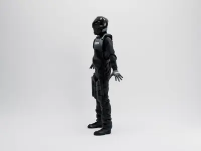 Futuristic Policeman  3D model