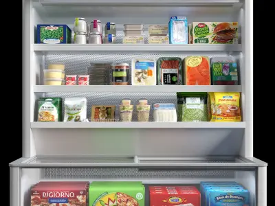  Cetus wall freezer showcase 3D model