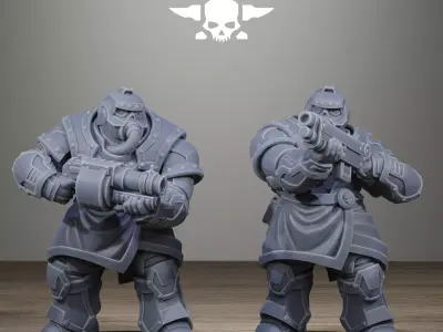 Grimguard Skull Wardens 3D print model