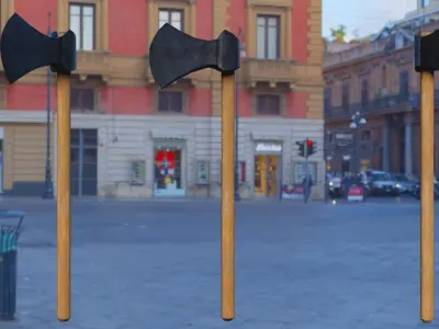 Mele weapon collection Free low-poly 3D model