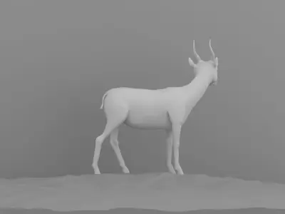beautiful deer 3D model