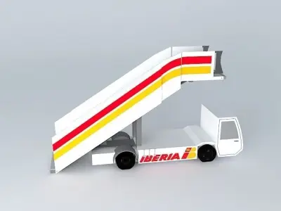 Iberia Airlines Airstairs Free 3D model