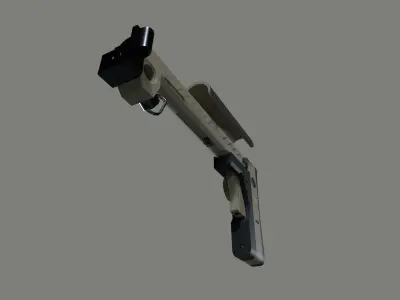 AK PT-3 Zenit Buttstock Low-poly 3D model
