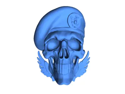 Naval Special Forces Skull 3D print model
