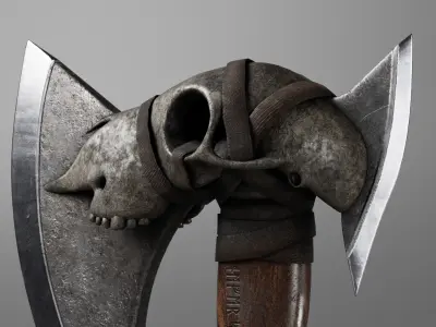 AXE-001 Low-poly 3D model
