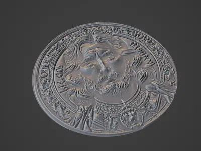 Richard the Lionheart Medallion 3D print model