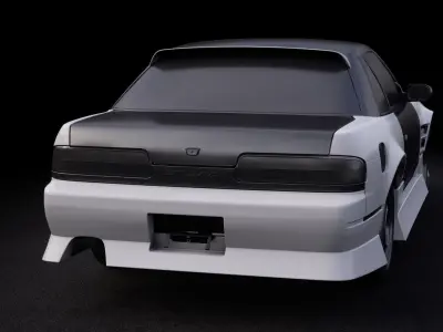 Nissan Silvia S13 Origin Labo Aggressive Line Body Kit 3D model