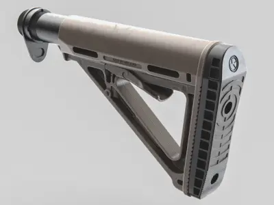 Stock magpul - High-poly 3D model