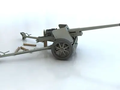Pak 40 3D model