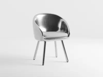 Modern Chair 3D model 5