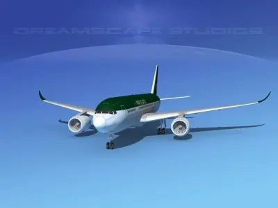 Airbus A350-800 Air Euro 3D model