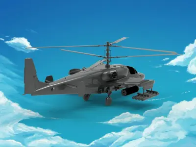Kamov Ka-52 3D model