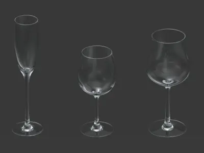 Set of glasses Free 3D model
