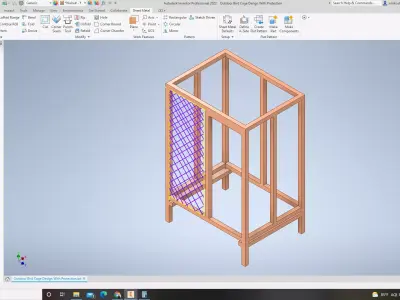 Outdoor Bird Cage Frame 3D print model