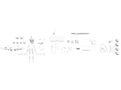 Soldier Pack Action Figure 3D print model purchase