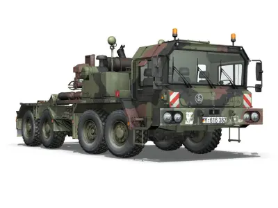 Faun STL-56 Tank Transporter 3D model
