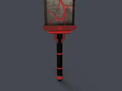 Sci-Fi Sword V1 - 04 Low-poly 3D model