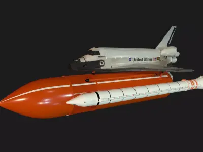 Space Shuttle Atlantis Free 3D model