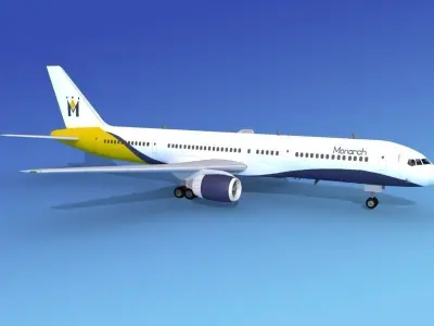 Boeing 757-200 Monarch 2 3D model