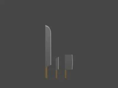low poly tools basic bundle Free 3D model