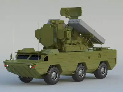 9K33 Osa SA-8 Gecko 3D model