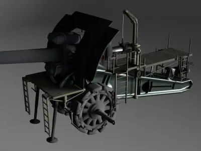 Big Bertha Mortar 3D model