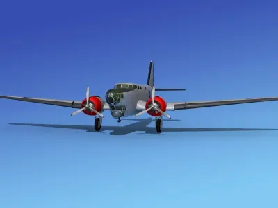 Douglas B-18A Bolo V02 3D model