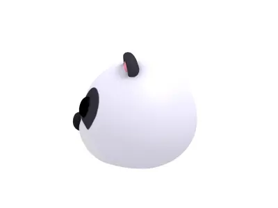 Panda Head 3D model