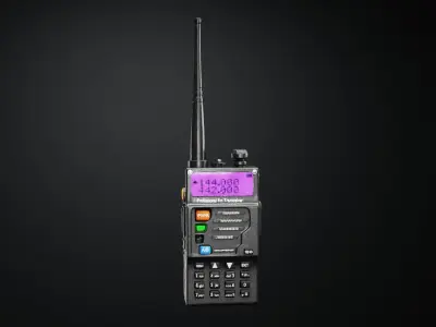 Baofeng Walkie-Talkie RAW Scan Transceptor de RAdio 3D model