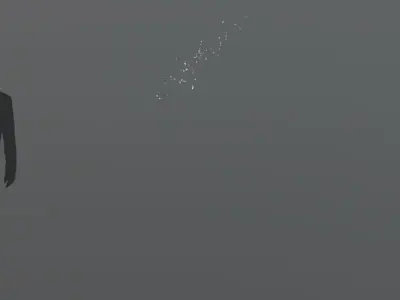 FeatherShoot01 150 Low-poly 3D model