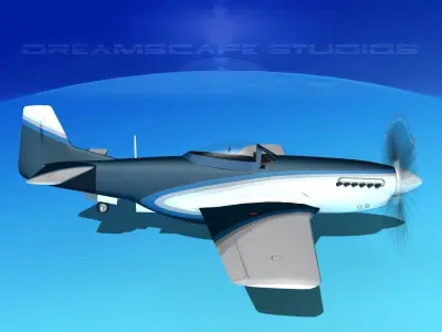 P-51 Mustang Sport V08 3D model