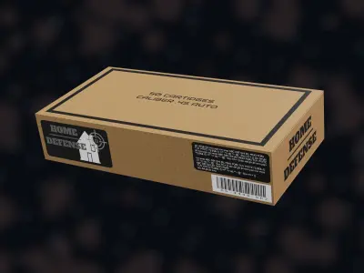 NZ SMG 45 ACP Ammo Low-poly 3D model