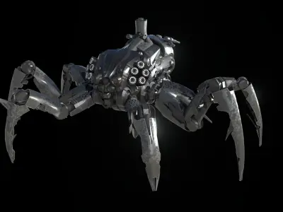 Hexapod Spider Bot 3D model