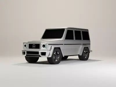 Low Poly Mercedes-Benz G Class Low-poly 3D model