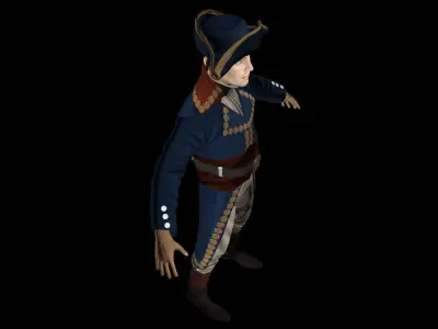british soldier Low-poly 3D model