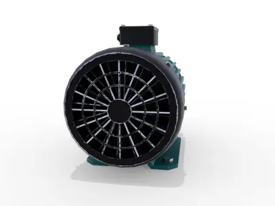 Electric Motor 5 Low-poly 3D model