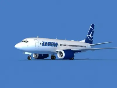 Boeing 737 MAX 7 TAROM 3D model