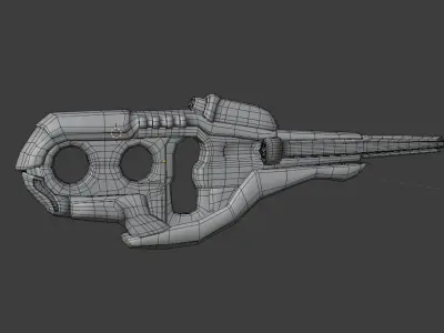 Covenant Carbine Low-poly 3D model