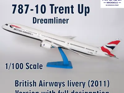 141121-10 Model kit Boeing 787-10 Trent Up 3D print model