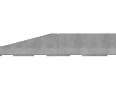 Concrete Barrier and Transition Barrier Free 3D model