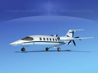 Piaggio P180 Avanti V02 3D model