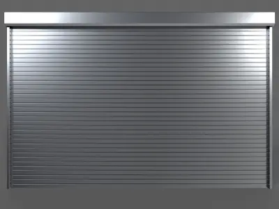 PBR Industrial Door A3 Low-poly 3D model