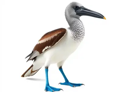 Booby Bird Colorful model pack Low-poly 3D model