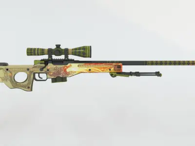 AWP Dragon lore 3D model
