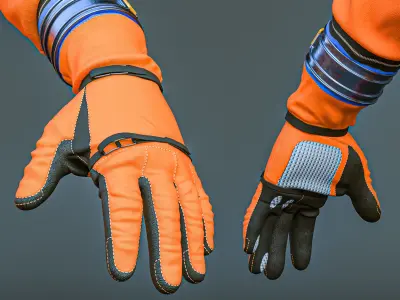 Artemis Orion OCSS Astronaut Suit NASA with PBR Textures 3D model