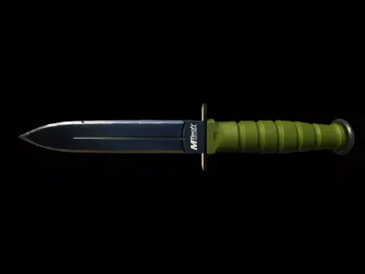 Knife Low-poly 3D model 38