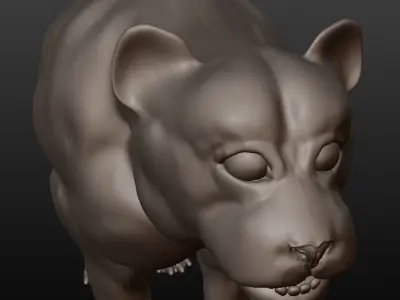 black panther 3D model